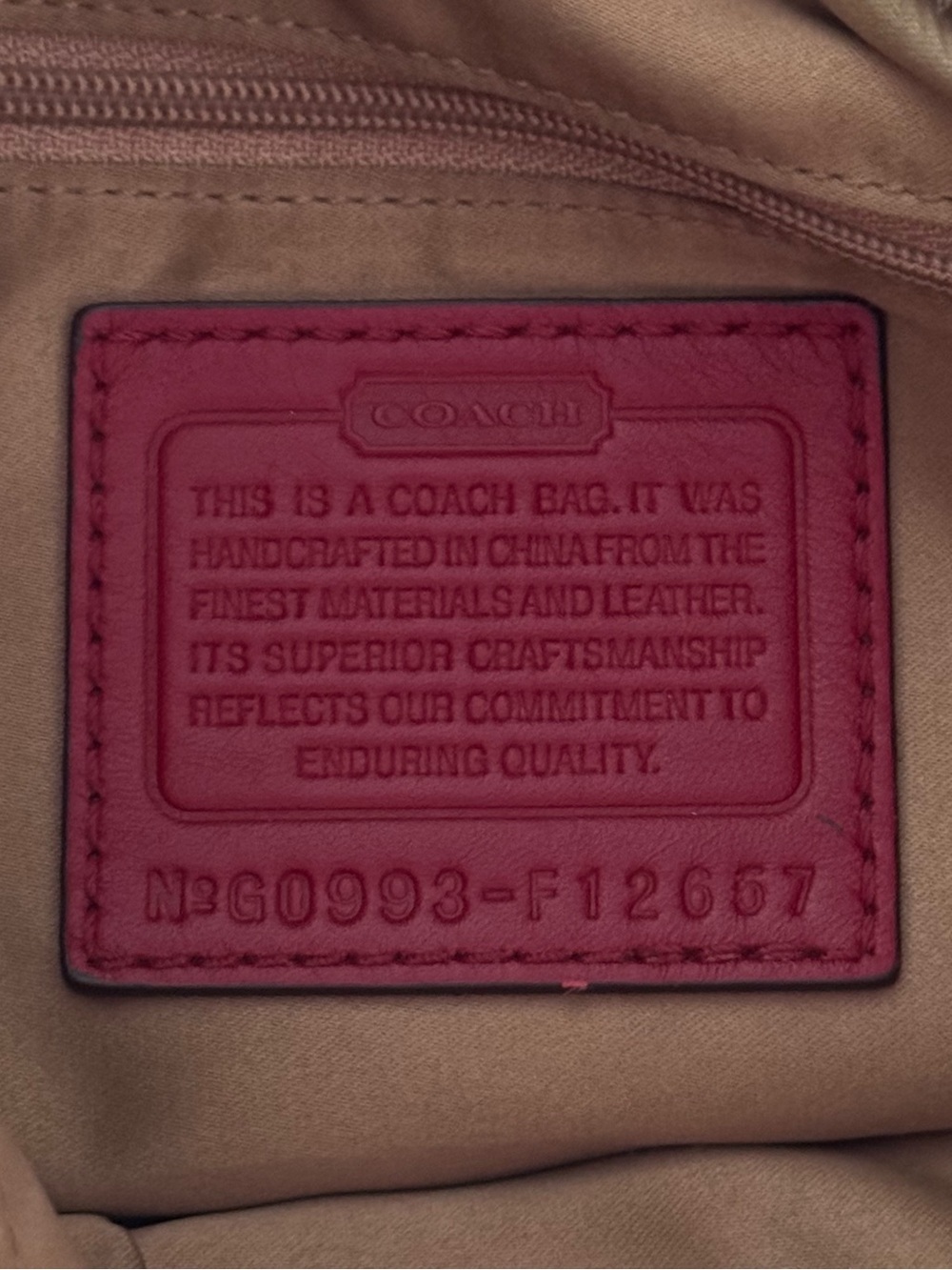 Coach Red Zoe Hobo Bag ✨ - Picture 6 of 8